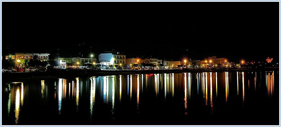 Plakias at night