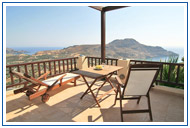 Villa private balcony