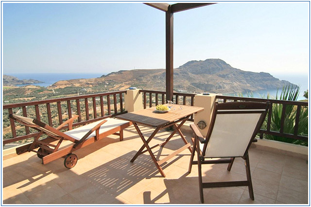Villa private balcony